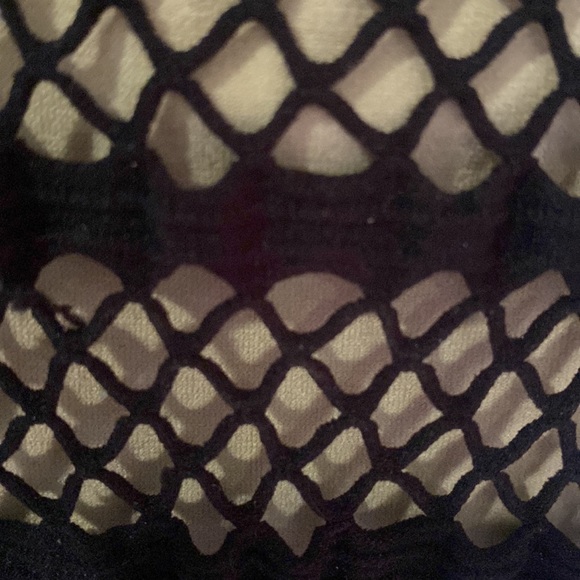 Arden B skin tight dress with nude underlay - Picture 3 of 3